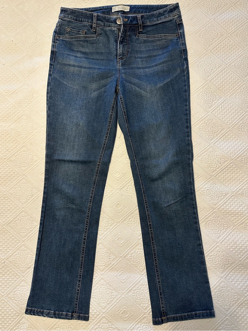 J. Jill Smooth Fit Straight Leg Women's Dark Blue Boot-Cut Jeans - 8 Petite
